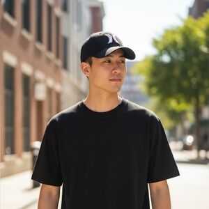 Black Cap-Unisex-Adult Sized-New